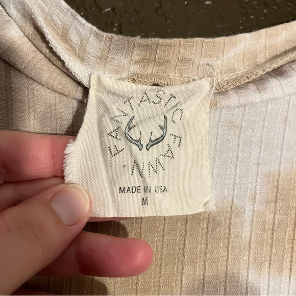 Brown Tie Dye Style Tunic Tee, Size Medium - Picture 2 of 5